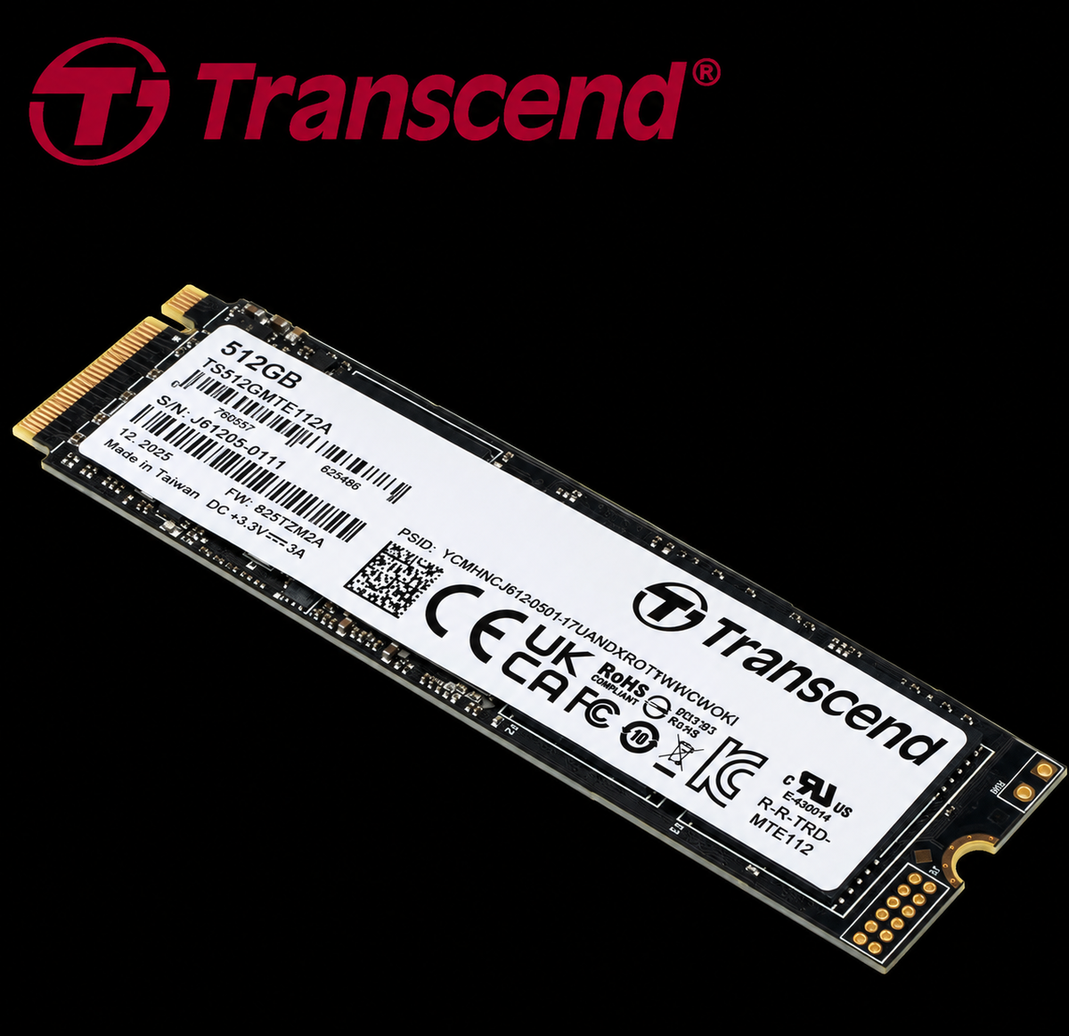 512 GB Transcend NVME TS512GMTE712A-VS1